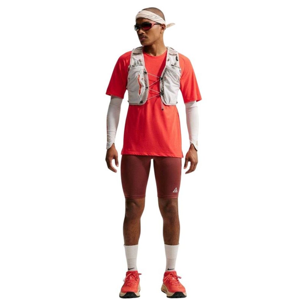 Nike Mens ACG Running T-Shirt / Crimson/White